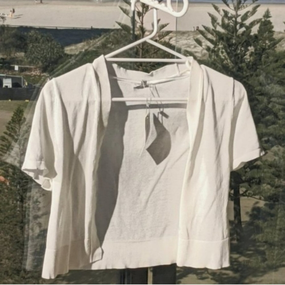 Target | Sweaters | Nwt Target Womans Size Small Short Sleeve White Bolero  Cropped Cardigan | Poshmark